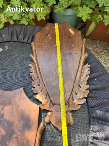 Дърворезбовани поставки за елен, снимка 3 - Декорация за дома - 54238979