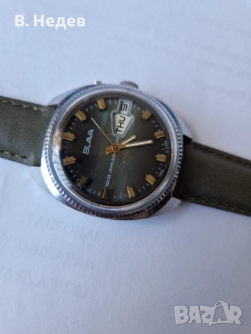 SLAVA кал. 2428, 26 jewels USSR, 2428, case 37mm, TOP!, снимка 3 - Мъжки - 54836792