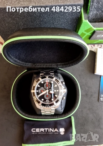 Certina Automatic DS Action Diver Chronograph/Мъжки швейцарски часовник / Автоматичен Хронограф/, снимка 3 - Мъжки - 54727759