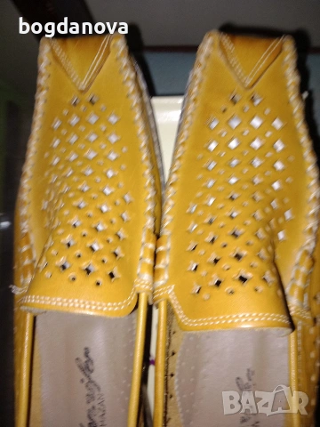 Чисто нови дамски мокасини от естествена кожа, снимка 3 - Дамски ежедневни обувки - 54035250