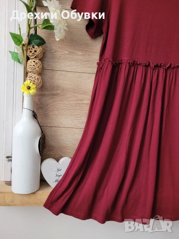 Спортно елегантна рокля бордо , снимка 6 - Рокли - 54153949