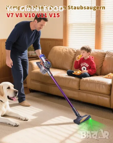 LED четка за прахосмукачка Dyson V7 V8 V10 V11 V15, снимка 3 - Прахосмукачки - 55432817