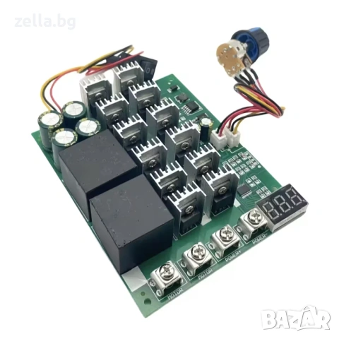 Дигитален PWM контролер 60A/100A, 12V-55V за DC мотор и HHO генератор 10113, снимка 17 - Друга електроника - 54657880