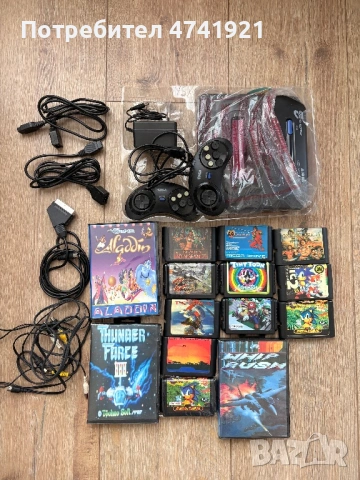 Sega Mega Drive 2 + SCART + 14 игри, снимка 2 - Други игри и конзоли - 54819939