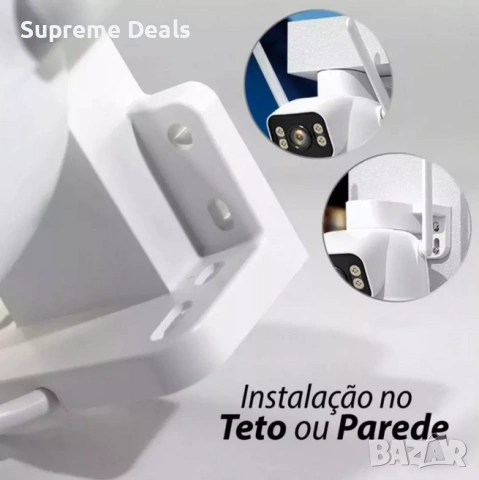 A28 6MP WiFi IP камера с двоен обектив и нощно виждане, PTZ контрол , снимка 8 - IP камери - 54161030