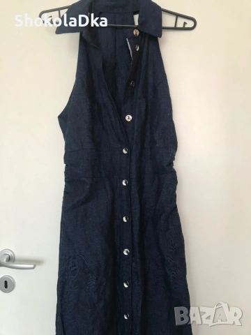 Нова рокля Zara 100 % лен размер S, снимка 6 - Рокли - 54355165