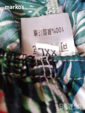 Мъжки бански шорти с хавайски принт / Men's Hawaiian Swim Shorts - Размер XXL, снимка 3 - Бански - 55148727