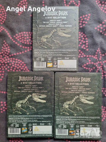 Jurassic Park Trilogy Film Collection (Steelbook) [DVD] цена 12 евро , снимка 2 - DVD филми - 55108548