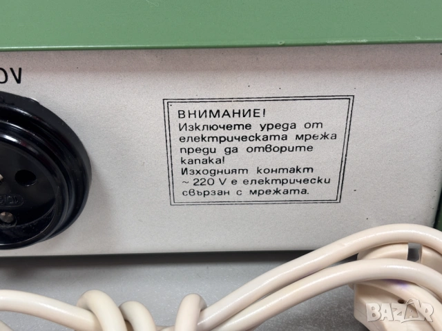 НОВ! Български електронен регулатор на напрежение "Стабитрон 350-2", 1989 г., снимка 2 - Друга електроника - 54534371