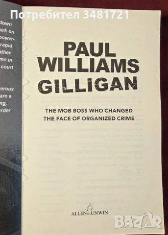 Босът, който промени лицето на организираната престъпност / Gilligan, снимка 2 - Художествена литература - 54167758