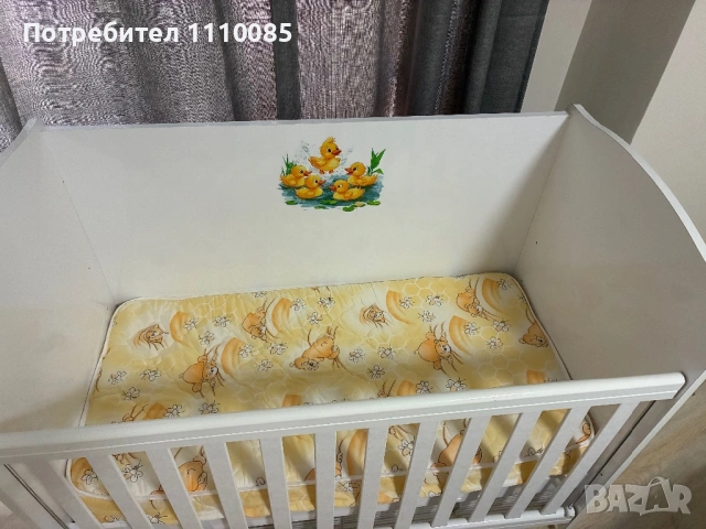 Дървена кошара за бебе 60/120, снимка 3 - Кошарки - 54064777