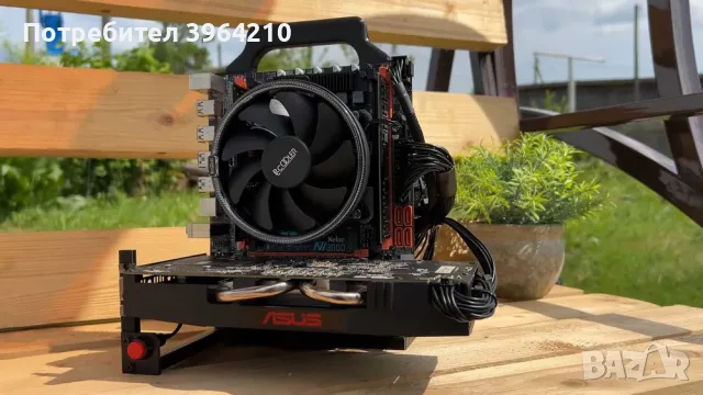 Отворена компютърна кутия / стенд (Micro-ATX, mATX), снимка 3 - Геймърски - 55420324