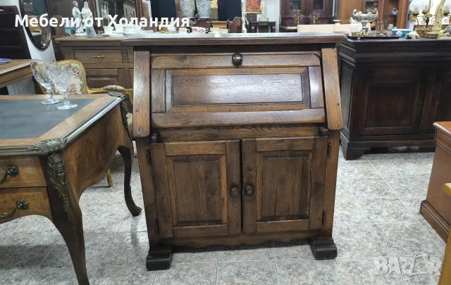 Масивен дъбов секретер