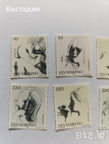 Пощенски марки Сан Марино , снимка 2 - Филателия - 54777436