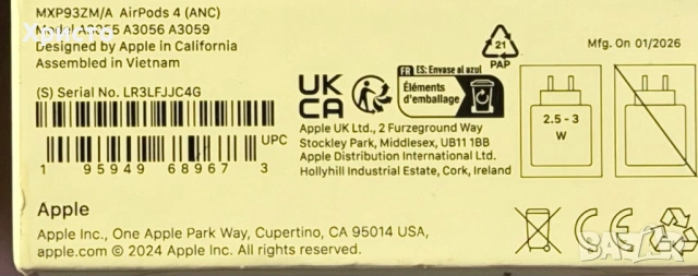 НОВО!!! Безжични слушалки Apple AirPods 4, Active Noise Cancellation  , снимка 5 - Bluetooth слушалки - 54514290