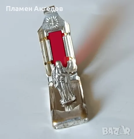 Старинен католически джобен параклис/медальон с Богородица. , снимка 8 - Антикварни и старинни предмети - 55685108