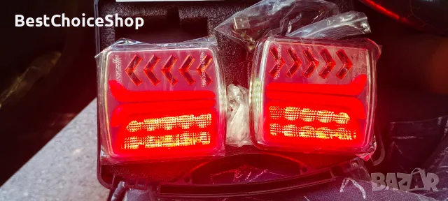 LED безжични задни магнитни светлини, 7-пинов щепсел за ремаркета, камиони, каравани, снимка 5 - Аксесоари и консумативи - 55511867