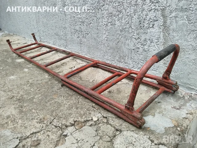 Стара Соц Сгъваема Метална Шахтова Стълба. / 8 кг. / НОМЕР 1282., снимка 5 - Антикварни и старинни предмети - 55325675