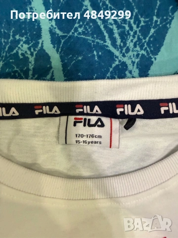 Тениска Fila 170-176см 15-16г., снимка 3 - Тениски - 54804607