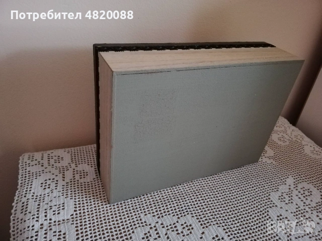 Кутия за бижута дървена ръчна декорация, релеф отвън и отвътре, снимка 7 - Други - 55140978
