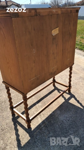 Шкаф ретро масив №117, снимка 11 - Секции и витрини - 53957681