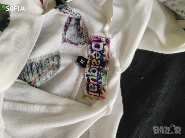 Desigual M памучна рокля с бродерия дракон, снимка 2 - Рокли - 54581783