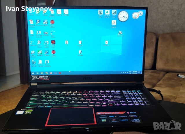 ейминг комплект MSI GE75 Raider 9SF + Razer Basilisk Ultimate Wireless