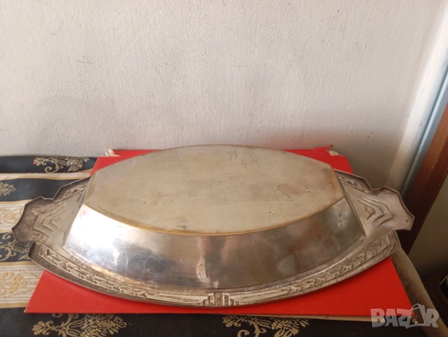 Посребрена купа,панер арт нуво, снимка 6 - Антикварни и старинни предмети - 54253363