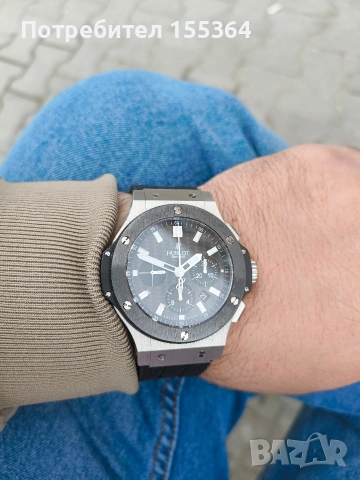 ПРОМО ЦЕНА!  HUBLOT BIG BANG 45 CARBON , снимка 3 - Луксозни - 54356730