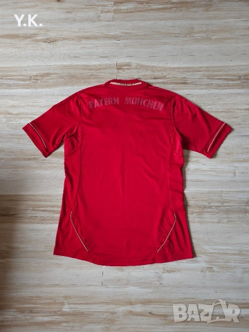 Оригинална мъжка тениска Adidas Climacool x F.C. Bayern Munchen / Season 11-12 (Home), снимка 3 - Тениски - 55133525