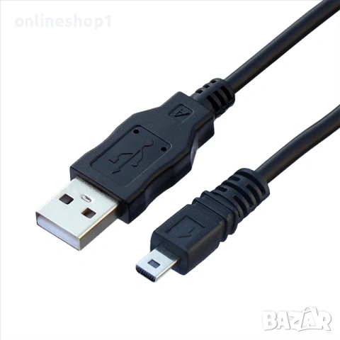 8-пинов USB кабел UC-E6 / CB-USB7 за фотоапарат Nikon, Olympus, Pentaxist, FinePix и Sony , снимка 2 - Чанти, стативи, аксесоари - 55066734
