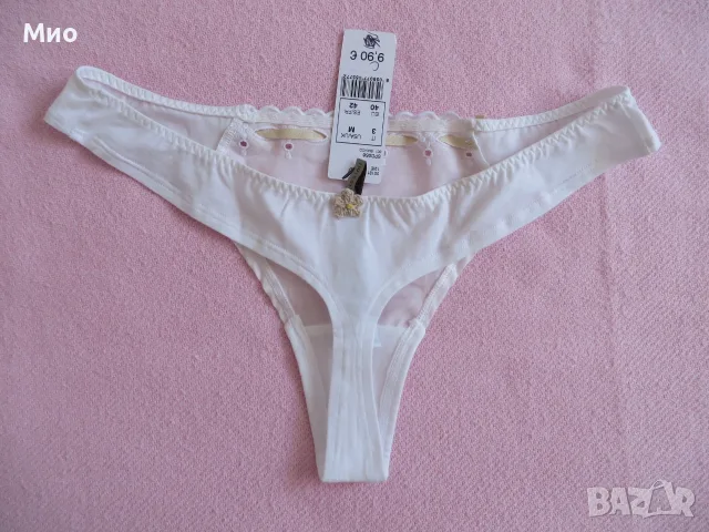 Intimissimi нови бикини стринг с красива рязана бродерия, М, снимка 2 - Бельо - 55475250