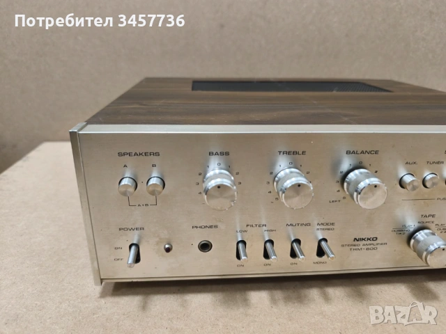 Стерео Усилвател Nikko TRM-600 Made in Japan  , снимка 5 - Ресийвъри, усилватели, смесителни пултове - 54773329