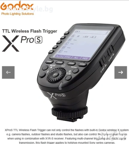 Godox XproS синхронизатор Sony, снимка 6 - Светкавици, студийно осветление - 55147982