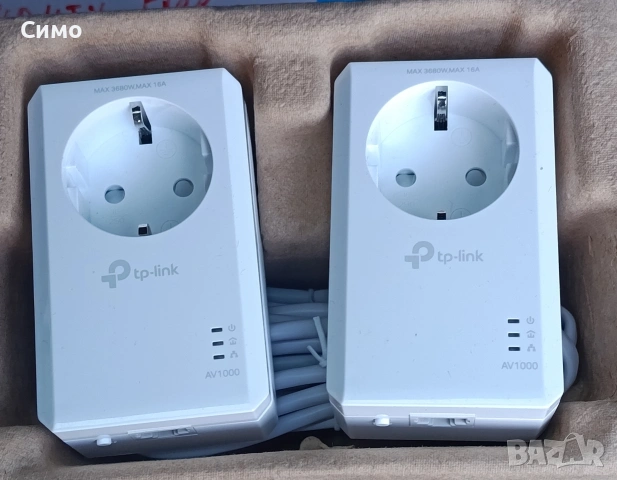 TP-Link AV1000 Gigabit Passthrough, снимка 3 - Мрежови адаптери - 54974559