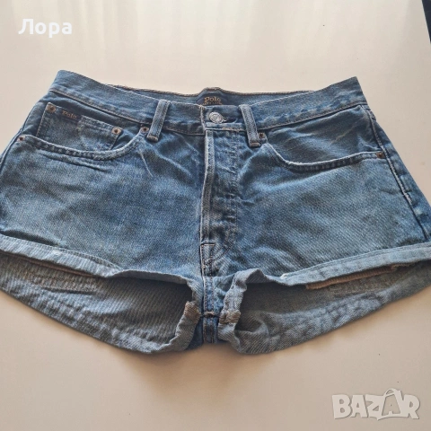 Дамски дънкови панталони POLO , снимка 7 - Къси панталони и бермуди - 54665309