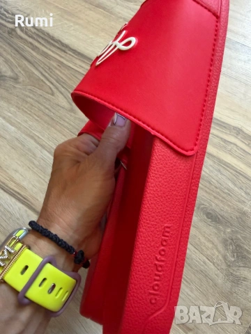 Чисто нови оригинални червени чехли adidas adilette ! 41,42,43,46 н, снимка 7 - Мъжки чехли - 54724574