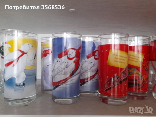Всичко от бяло и цветно стъкло, снимка 12 - Чаши - 55191702