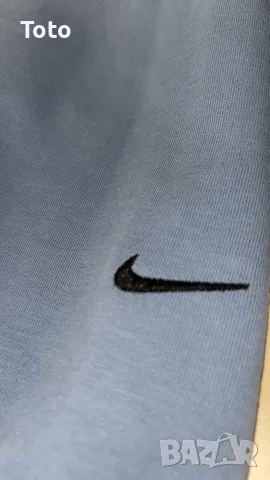 Оригинално горнище Nike Tech Fleece, размер L (Светлосин), снимка 5 - Спортни дрехи, екипи - 55626089