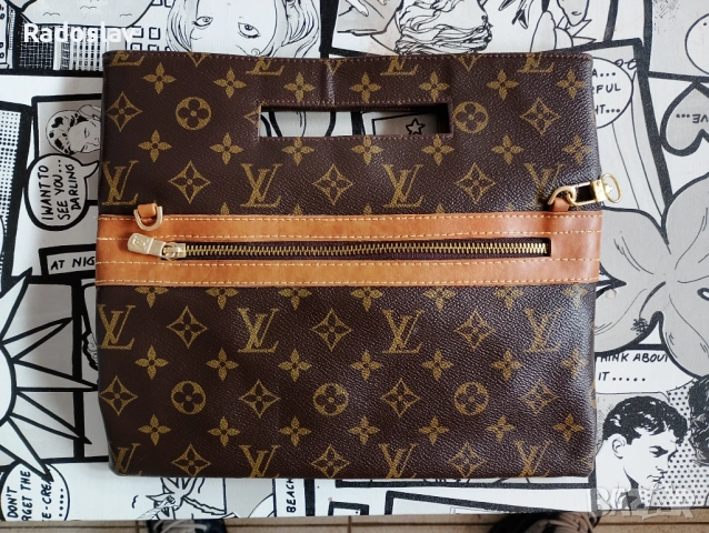 Кожена чанта Louis Vuitton