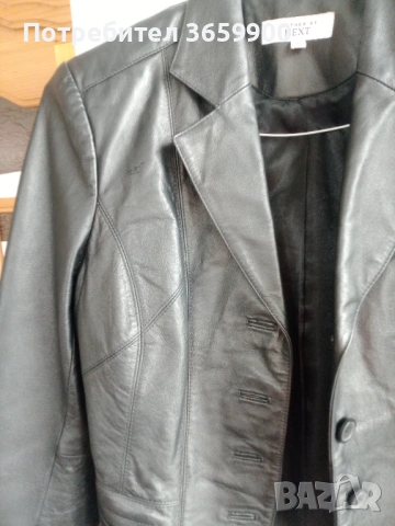 Дамско сако от естествена кожа, размер 12 UK, снимка 4 - Сака - 54215043