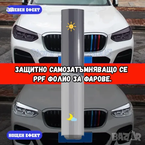 Cotton LED ангелски очи за БМВ, ГОЛФ, ХОНДА. и самозатъмняващо се фолио за фарове., снимка 7 - Аксесоари и консумативи - 55538819