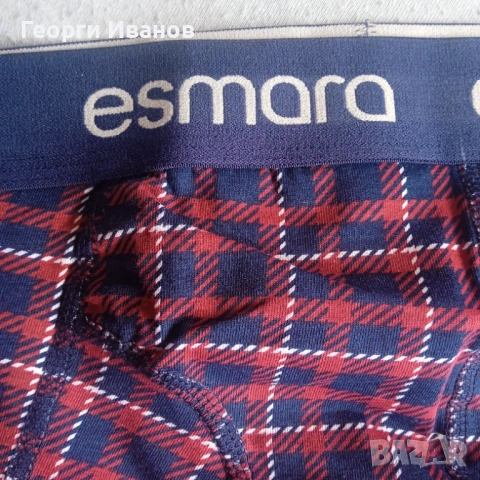 ЧИСТО НОВИ С ЕТИКЕТ M/L ESMARA НЕОБУВАНИ мъжки боксерки с грешен XL РАЗМЕР Men's Boxer Briefs Trunks, снимка 6 - Бельо - 54726482