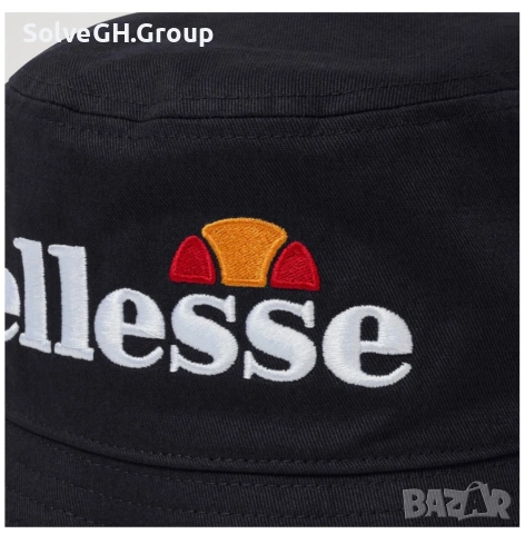Шапка Тип Идиотка Ellesse • Черна • С Бродирано Лого • Bucket Hat, снимка 2 - Шапки - 54814002