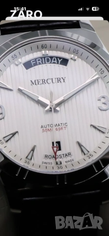 Швейцарски автоматичен часовник Mercury Roadstar, снимка 3 - Мъжки - 54409994