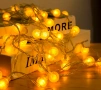 LED декоративна гирлянда 10 м, работи с 3 x AA батерии, снимка 1
