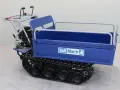 Верижен моторен дъмпер BullMach – 500 кг с хидравлично разтоварване и разширяем кош, снимка 4