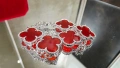 Van Cleef & Arpels VCA 5 Motifs Silver Red Carnelian Vintage Alhambra Дамска Гривна, снимка 5