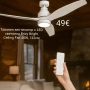 Таванен вентилатор 40W, 132см с LED светлина Brizy Bright Ceiling Fan, снимка 2
