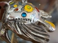 Италианска декоративна фигура със сребърно фолио №8193 , снимка 5
